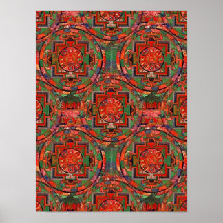 Poster Tibétain Mandala