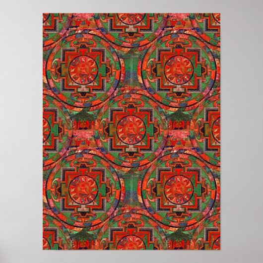 Poster Tibétain Mandala (Devant)
