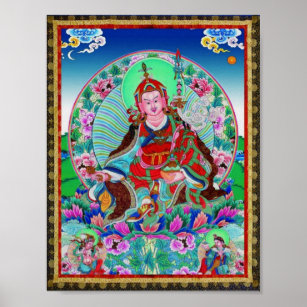 Poster Tibétain Thangka Padmasambhava