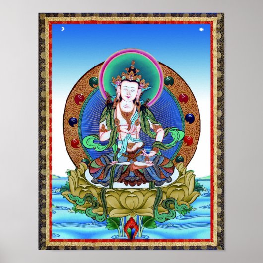 Poster Tibétain Thangka Vajrasattva Tattoo Mandala (Devant)