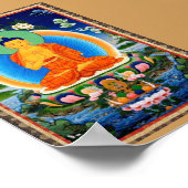 Poster Tibetan Thangka Prabhutaratna Bouddha (Coin)