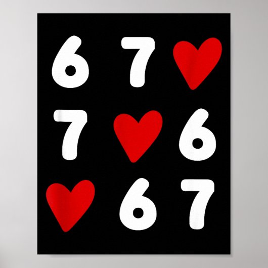 Poster Tic Tac Toe drôle de la Saint-Valentin 67 Meme Six (Devant)
