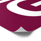 Poster Tic Tac Toe Joie et Dieu Foi chrétienne (Coin)