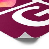 Poster Tic Tac Toe Joie et Dieu Foi chrétienne (Coin)