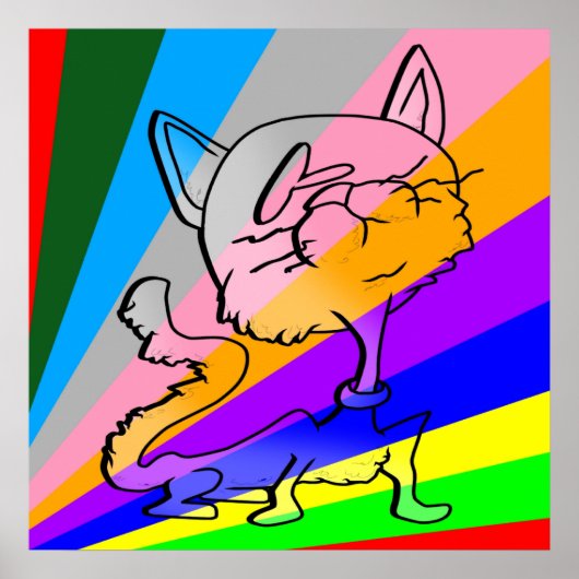 POSTER TICKLE ME SILLY CAT (Devant)