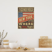 Poster Ticondéroga New York (Cuisine)