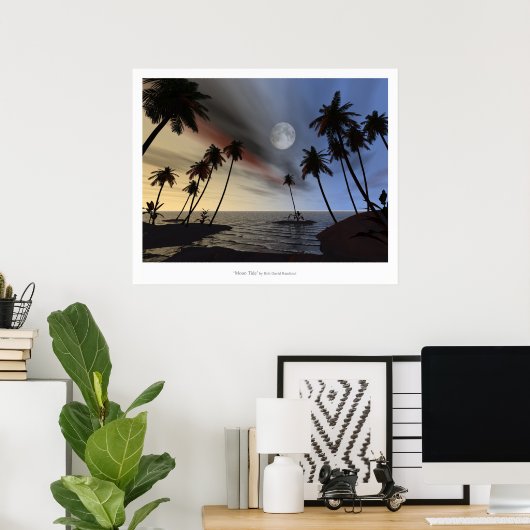 Poster Tide de la lune (Bureau à domicile)