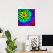 Poster Tie Dye (Bureau à domicile)