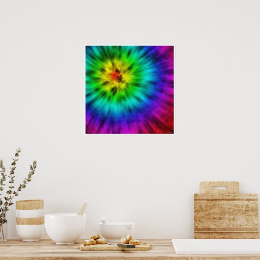 Poster Tie Dye (Cuisine)