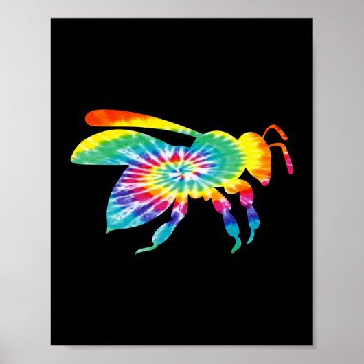 Poster Tie Dye Bee Beekeeper Honey Bee (Devant)