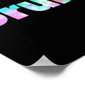 Poster Tie Dye Brah Bro Dude Salutation Argot Drôle Meme (Coin)