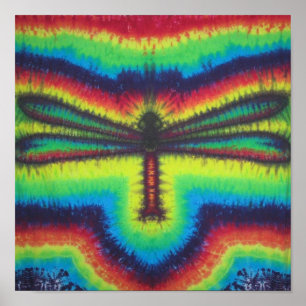 Poster Tie Dye Dragonfly