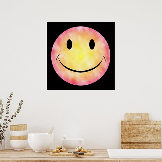 Poster Tie Dye Face (Cuisine)