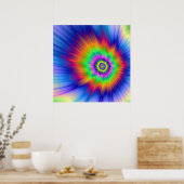 Poster Tie Dye Fireball (Cuisine)