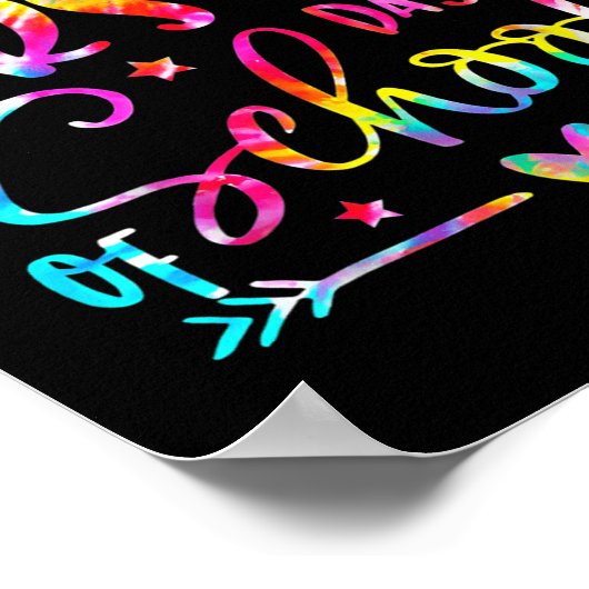 Poster Tie Dye Happy First Day Of Back To School Teacher (Coin)