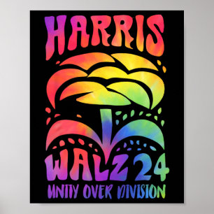 Poster Tie Dye Harris Wheimer 2024 Kamala Harris 24 Madam