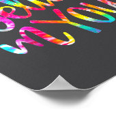 Poster Tie Dye I Believe In You Teacher Testing Day Gift  (Coin)