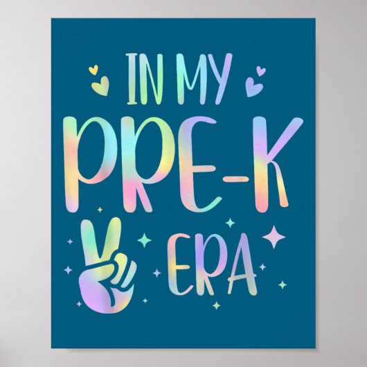 Poster Tie Dye In My Pre-k Era (Devant)