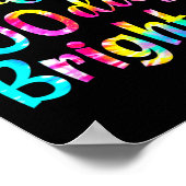 Poster Tie Dye Mes Étudiants Sont 100 Jours Enseignant Pl (Coin)