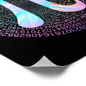 Poster Tie Dye Pi Happy Pi Day (Coin)