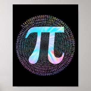 Poster Tie Dye Pi Happy Pi Day