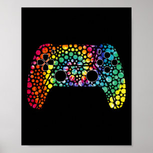 Poster Tie Dye Polka Dot Jeu Vidéo Joyeux Dot Day Shirts