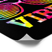 Poster Tie Dye Vibes de l'école secondaire Étudiant Retou (Coin)