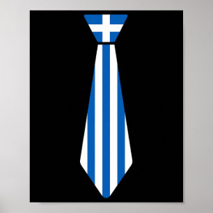 Poster Tiedel Pâques grec drôle nouveauté drapeau Grèce g