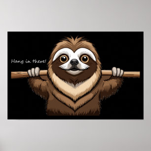 Poster "Tiens bon là" : Paroles encourageantes de Sloth