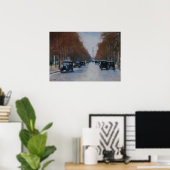 Poster Tiergartenallee mit Siegessäule (Bureau à domicile)