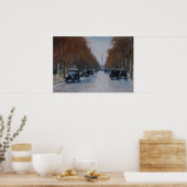 Poster Tiergartenallee mit Siegessäule (Cuisine)