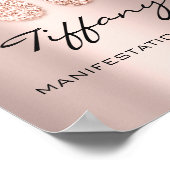 Poster Tiffany Nom Signifiant Nouveau bébé pieds Rose cad (Coin)