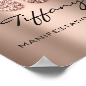 Poster Tiffany nom signifiant nouveau bébé pieds Rose cho (Coin)