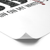 Poster Tige Byrbecue Sur Mon Blanc 2 (Coin)