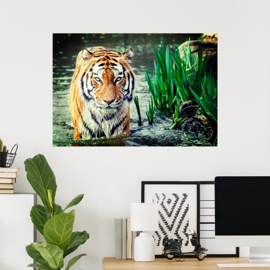 Poster Tiger (Thuiskantoor)