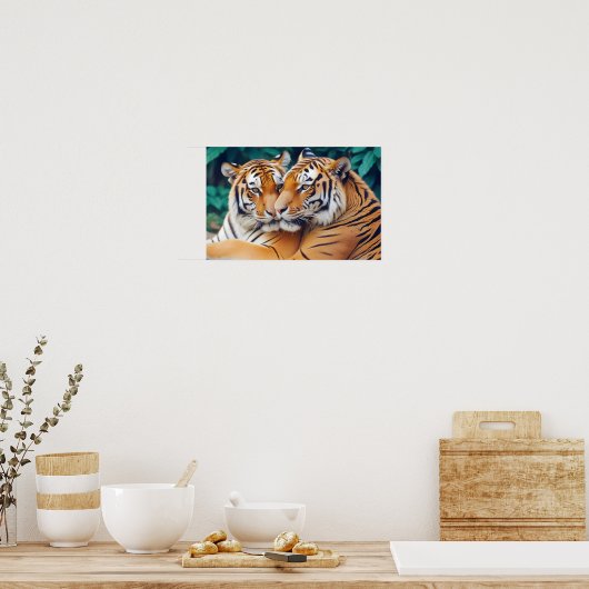 Poster Tiger Animal Nature Animale Animale Affection Faun (Cuisine)