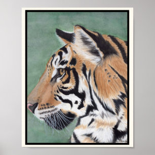 Poster TIGER Art Print adapté pour encadrer Miranda