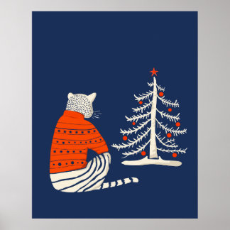 Poster Tiger en attente de Noël