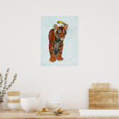 POSTER TIGER ET OISEAU D'OR (Cuisine)