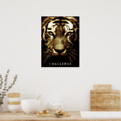 Poster Tiger Eyes Wild Animal Art Challenge Inspiration (Cuisine)