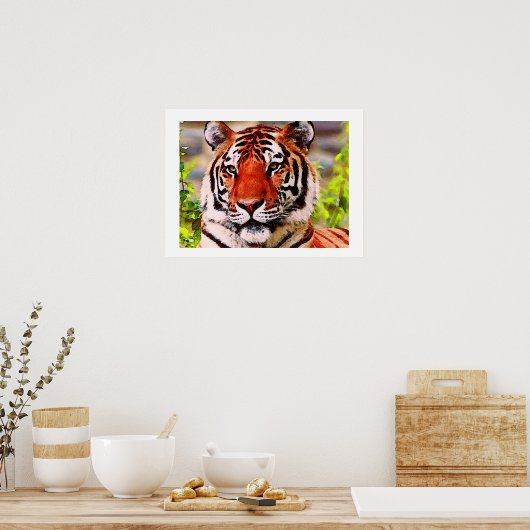 Poster Tiger Imprimer - Pop Art Style Tigers Poste (Cuisine)