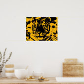 Poster Tiger Imprimer - Pop Art Style Tigers Poste (Cuisine)