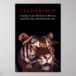 Poster Tiger Leadership Inspiration Pop Art