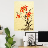 Poster Tiger Lily - rouge (Bureau à domicile)