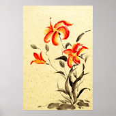 Poster Tiger Lily - rouge (Devant)