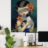 Poster Tiger Lily, Tiger Nautilus ART IMPRIMER fée grand  (Bureau à domicile)
