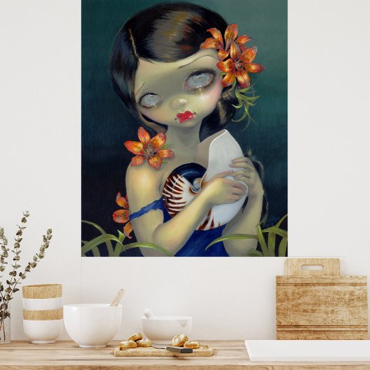 Poster Tiger Lily, Tiger Nautilus ART IMPRIMER fée grand  (Cuisine)