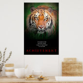 Poster Tiger Motivation Réussite (Cuisine)