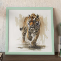 Tiger peinture Abstraite moderne