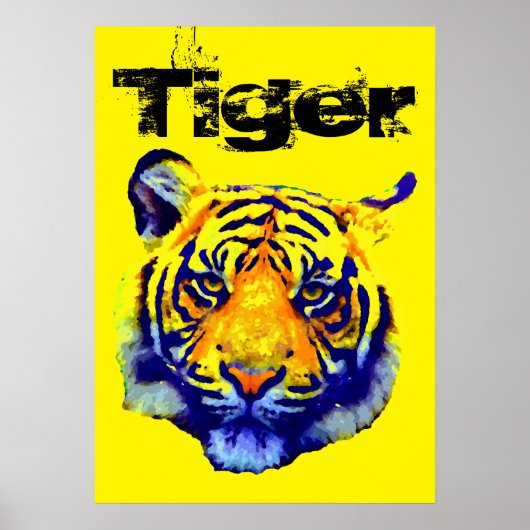 Poster Tiger Pop Art (Devant)